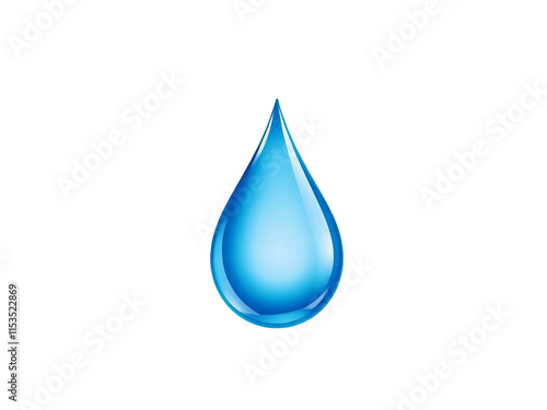 water drop isolated on white. Water drop on PNG backgroun