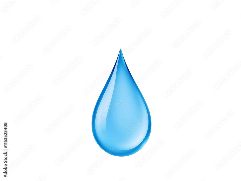 water drop isolated on white. Water drop on PNG backgroun water drop isolated on white. Water drop on PNG backgroun