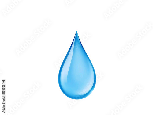 water drop isolated on white. Water drop on PNG backgroun