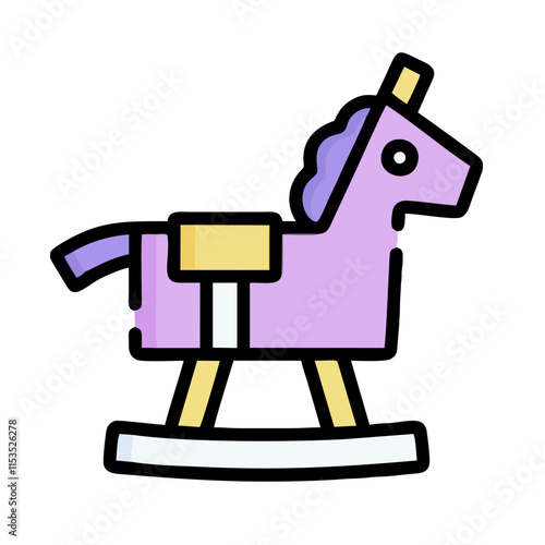 wooden rocking horse