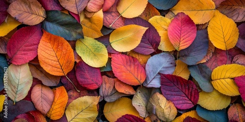 Wallpaper Mural Stunning autumn leaves showcase nature s beauty, with vibrant colors and intricate patterns. The enchanting display of autumn leaves invites admiration and captures the essence of the season. Torontodigital.ca