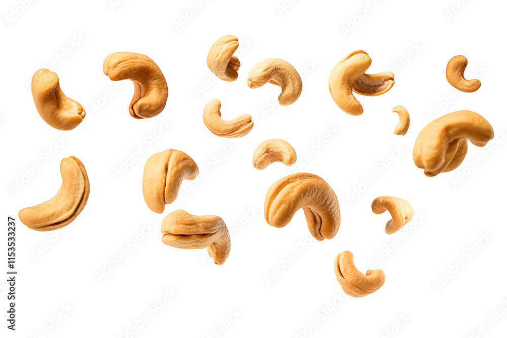 Fototapeta premium a group of cashew nuts
