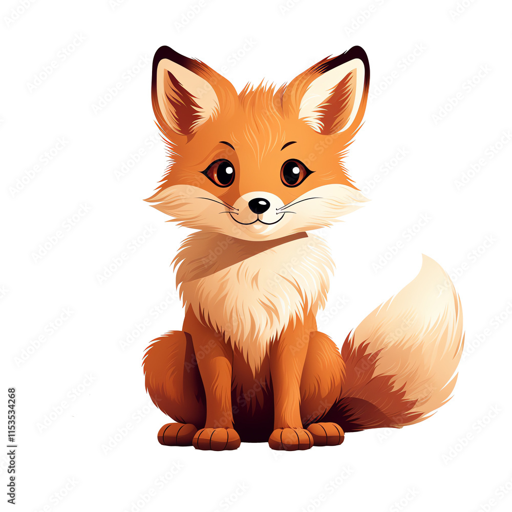 a cartoon of a fox a cartoon of a fox