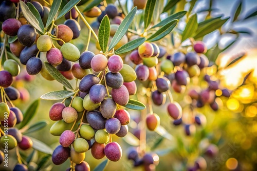 Minimalist Olive Harvest: Abundant Barnea Olives Ready for Organic Oil Production photo