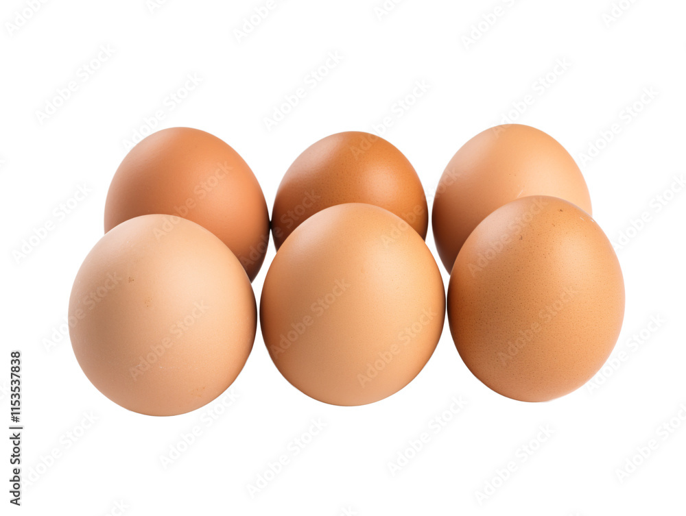 a group of eggs on a white background a group of eggs on a white background