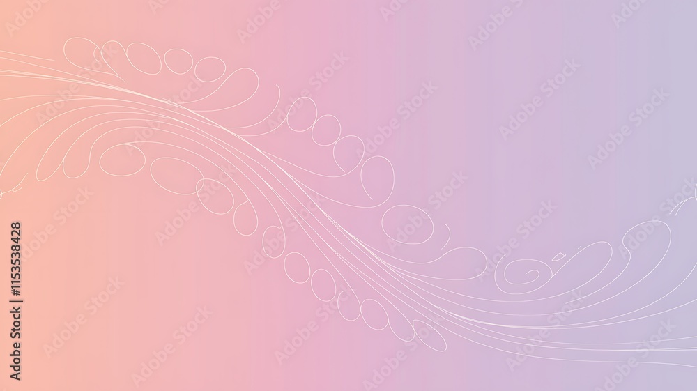 Abstract Pastel Background with Elegant Swirling Lines Abstract Pastel Background with Elegant Swirling Lines