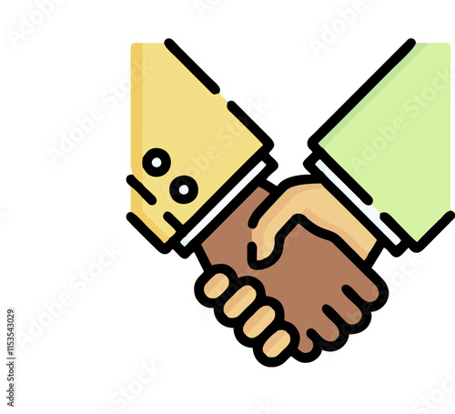 handshake vector illustration