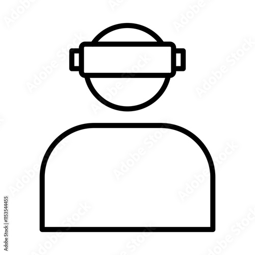 Virtual Reality Content line icon