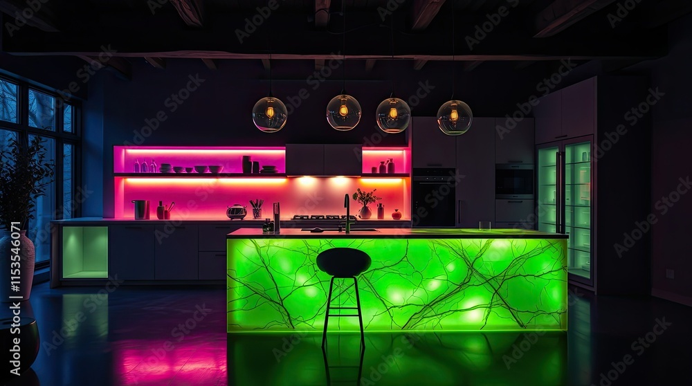 The best ornamental technology is highlighted by a kitchen island that is sparkling with bioluminescent hues in a dramatic, cinematic style with lighting and composition reminiscent of a film. The best ornamental technology is highlighted by a kitchen island that is sparkling with bioluminescent hues in a dramatic, cinematic style with lighting and composition reminiscent of a film.