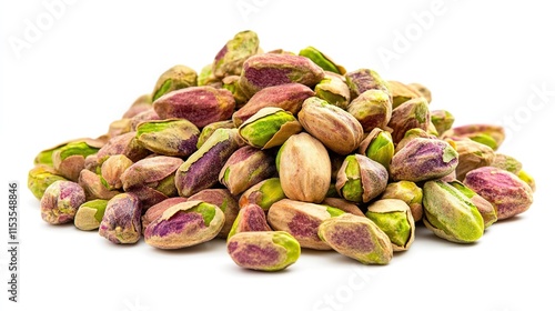 Pistachio nuts isolated on a white background