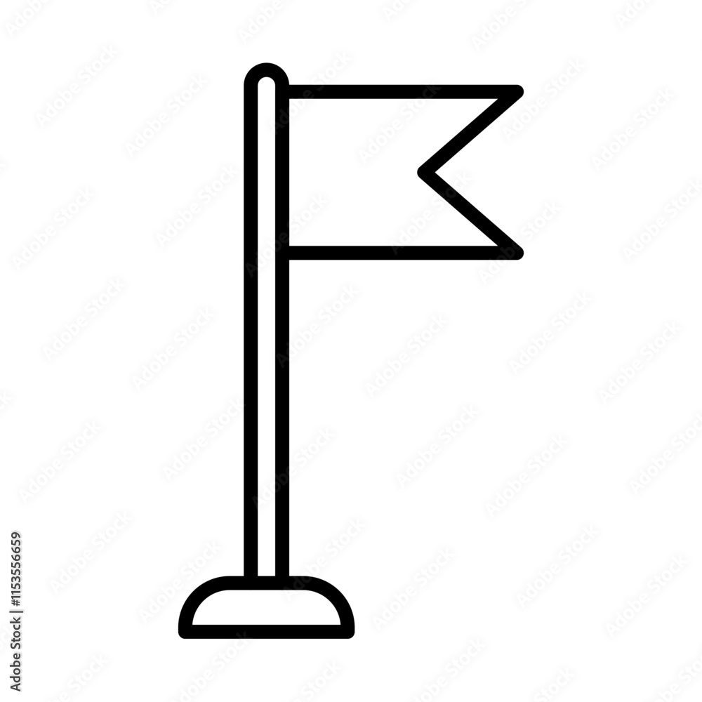 Milestones line icon Milestones line icon