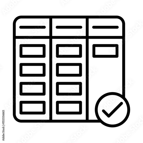 Kanban Board line icon