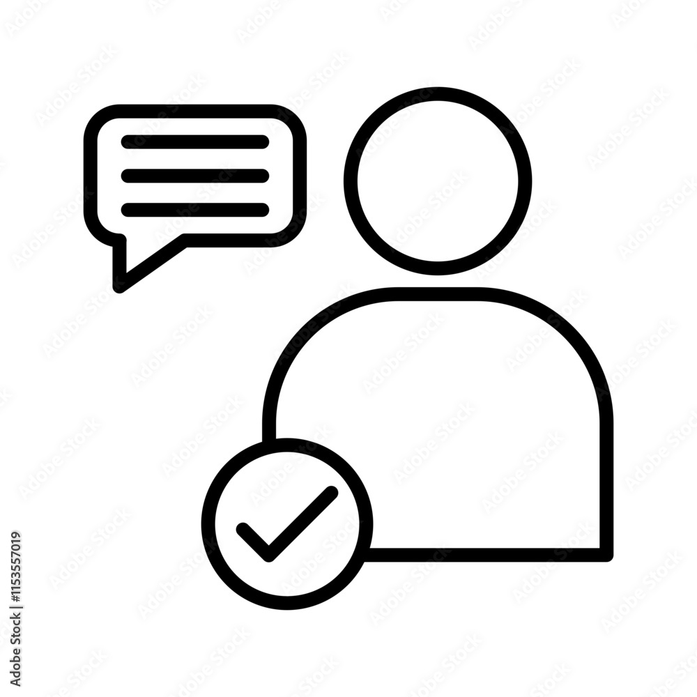 Communication Plan line icon Communication Plan line icon