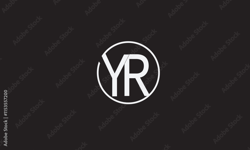 YR, RY , Y , R, Abstract Letters Logo Monogram YR, RY , Y , R, Abstract Letters Logo Monogram