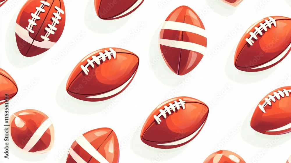 Dynamic Oval Ball Vector Pattern Design for American Football Sports Dynamic Oval Ball Vector Pattern Design for American Football Sports