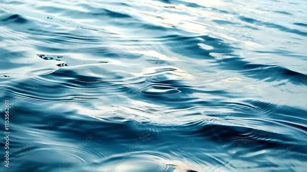 Rippling Ocean Surface with Shimmering Reflections Rippling Ocean Surface with Shimmering Reflections