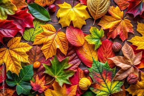 Wallpaper Mural Panoramic Autumn Leaves Abstract Colorful Background Food Photography Torontodigital.ca