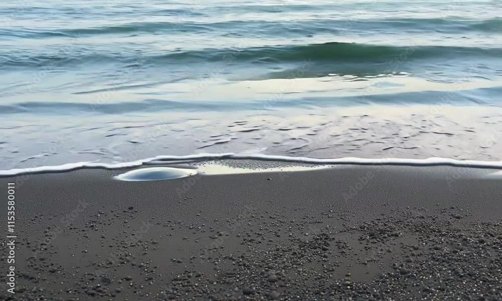 Serene Coastal Scene with Sunlit Waves
Serene Coastal Scene with Sunlit Waves