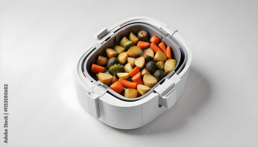 Roasted vegetables in a air fryer Roasted vegetables in a air fryer