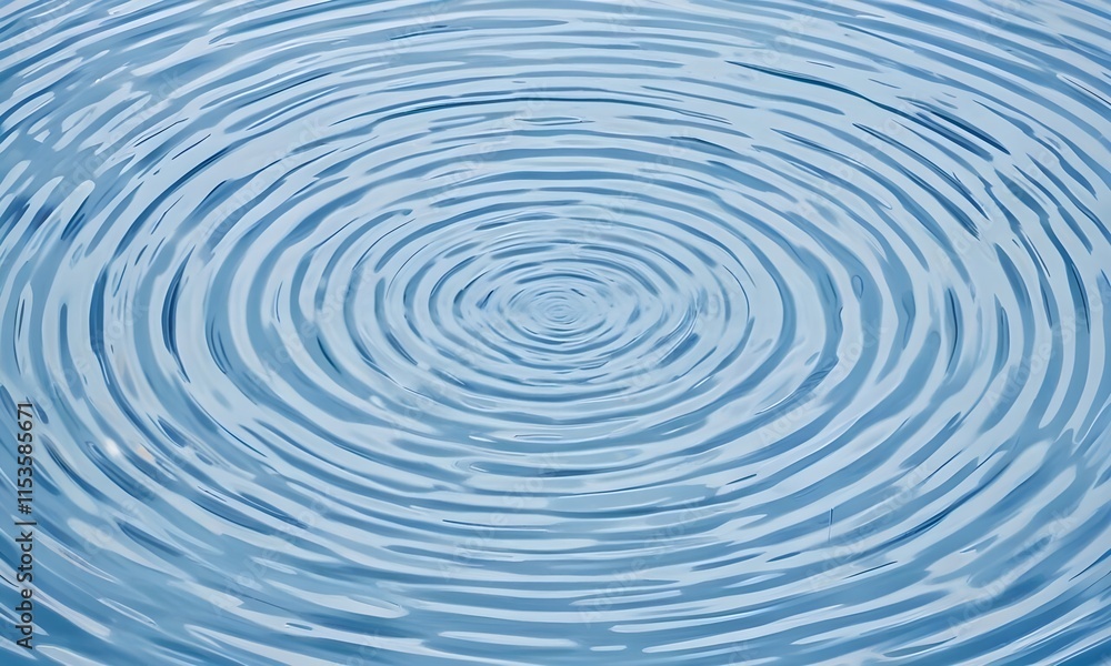 Concentric blue ripples on a light background , suggesting a calm water surface Concentric blue ripples on a light background , suggesting a calm water surface