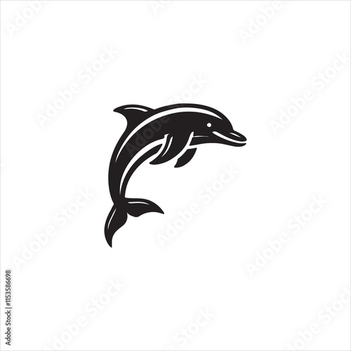 silhouette of a dolphin