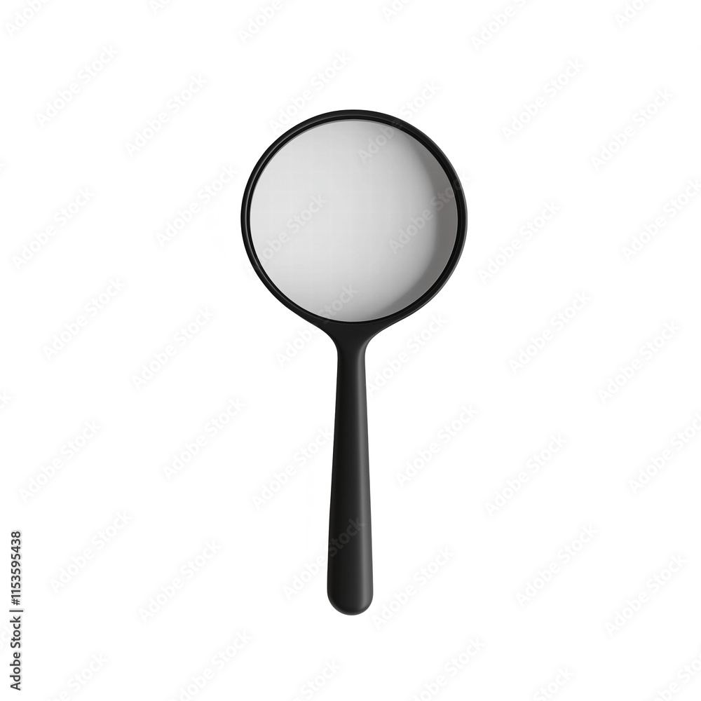 magnifying glass isolated on transparent background Generative Ai. magnifying glass isolated on transparent background Generative Ai.