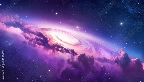 summary pastel purple galaxy history with a dreamy nebula overlay nebula area stars cosmos universe pastel
