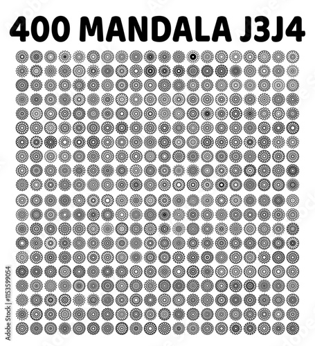 various mandala collections - 400 set yoga pattern