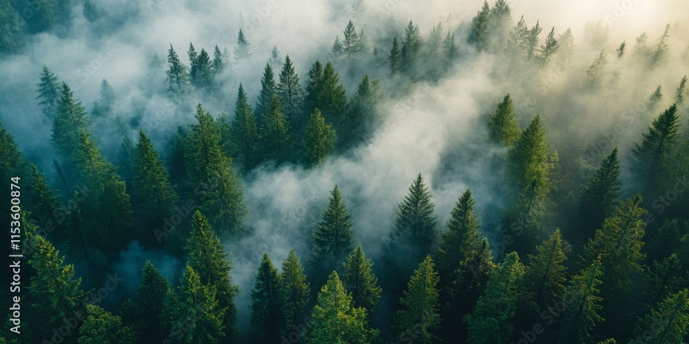 Aerial view of a smoky forest undergoing a controlled burn, showcasing the natural process of forest management. This controlled burn demonstrates the importance of maintaining forest health. Aerial view of a smoky forest undergoing a controlled burn, showcasing the natural process of forest management. This controlled burn demonstrates the importance of maintaining forest health.