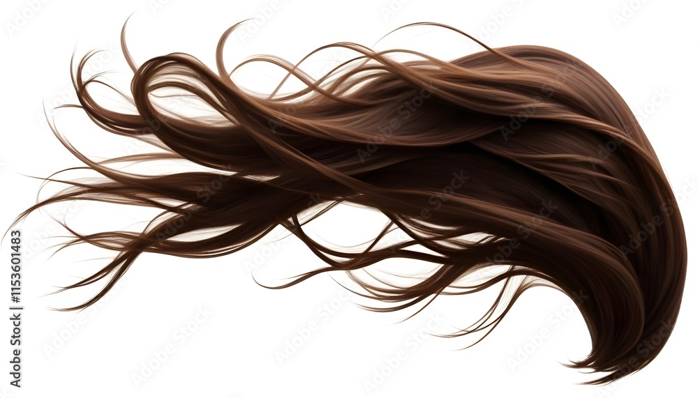 Long brown hair blowing in the wind Long brown hair blowing in the wind