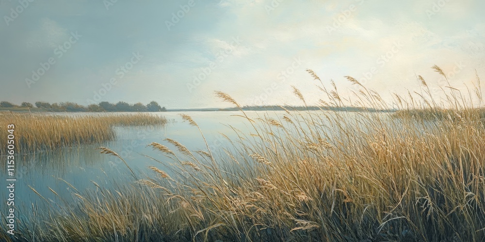 Windswept meadow reeds in a serene salt marsh create a tranquil scene, highlighting the beauty of nature and the unique ecosystem of marshlands with gentle reeds swaying in the breeze. Windswept meadow reeds in a serene salt marsh create a tranquil scene, highlighting the beauty of nature and the unique ecosystem of marshlands with gentle reeds swaying in the breeze.