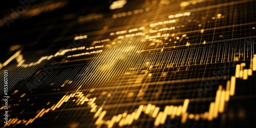 Stock market information and graph showcasing trends in forex, commodities, equities, fixed income, and emerging markets, highlighting key movements in the stock market landscape.