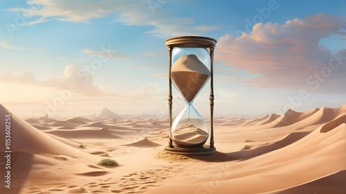 hourglass on sand