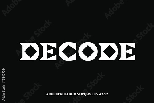 Slika na platnu Display alphabet font vector design suitable for headline, poster, logo, magazin