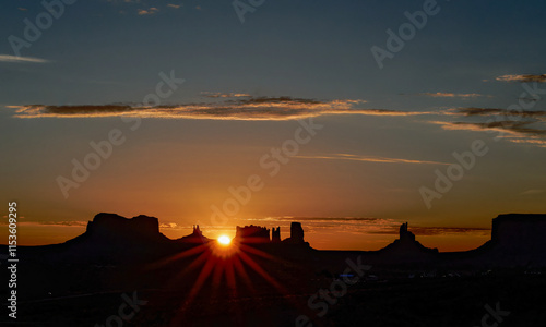 Sunrise on Monument Valley