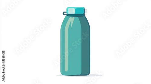 Canteen Water Bottle Vector Isolated Illustration for Design Projects