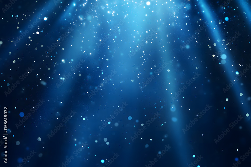 Futuristic Abstract Blue Waveforms with Starry Background Futuristic Abstract Blue Waveforms with Starry Background