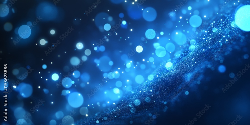 Blue glowing multidimensional surface features intricate particles and bokeh effects, creating a stunning computer generated abstract background that captivates the viewer s imagination. Blue glowing multidimensional surface features intricate particles and bokeh effects, creating a stunning computer generated abstract background that captivates the viewer s imagination.