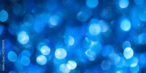 Abstract blue blurred bokeh creates a harmonious background, perfect for various designs. This blue blurred bokeh effect enhances visuals with its captivating, dreamy quality.