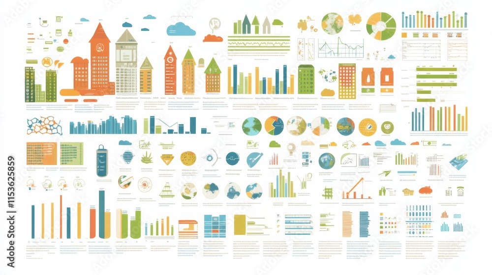 Infographic Elements for Health and Infrastructure Topics Infographic Elements for Health and Infrastructure Topics