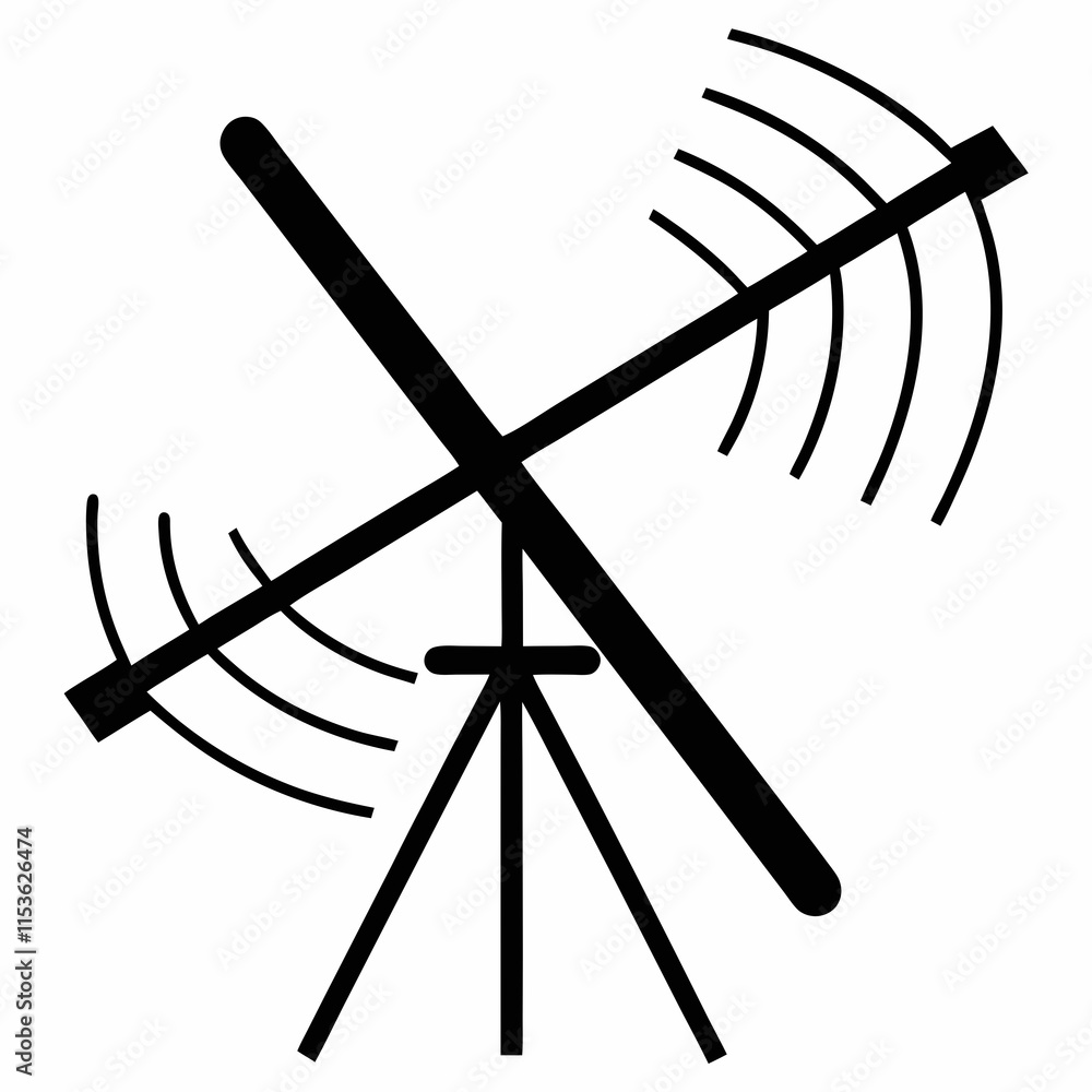 Antenna Line Art Vector Design Antenna Line Art Vector Design