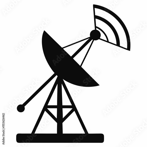 Antenna Line Art Vector Design