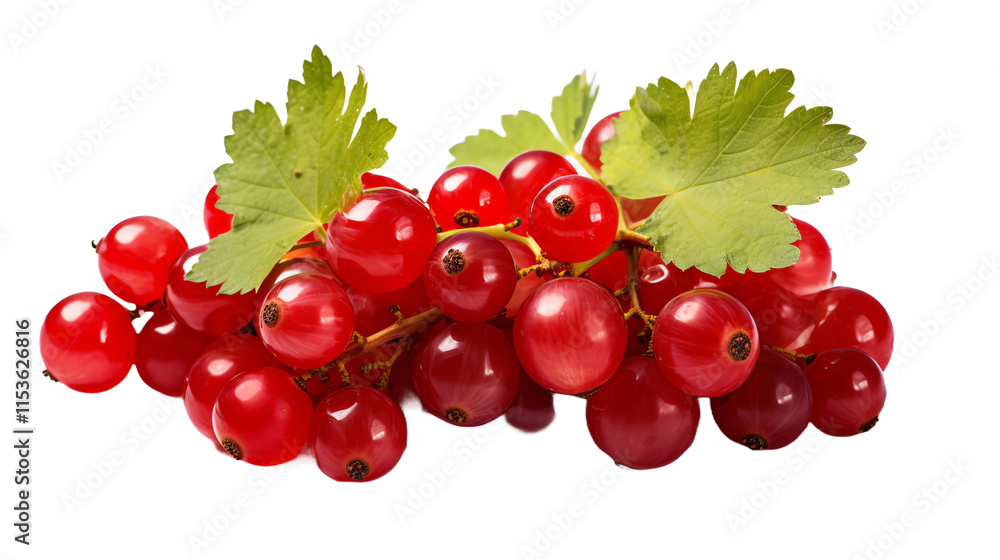 a bunch of red berries with green leaves a bunch of red berries with green leaves
