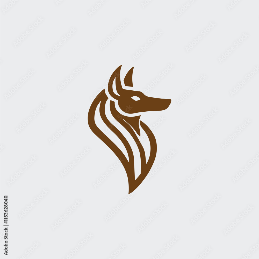 Obraz premium Iconic anubis logo