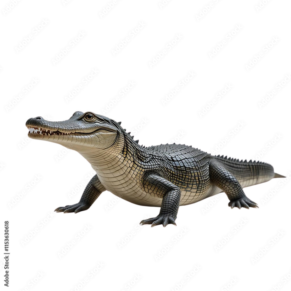 Obraz premium Young Alligator Reptile Wildlife Wild Animal Nature Stock Photo