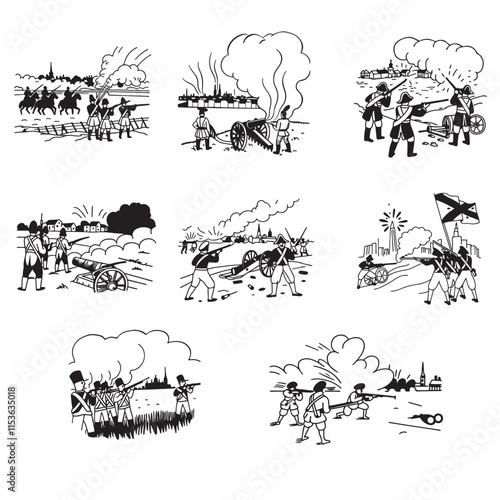 Battle of New Orleans. Text inscription, vector. Battle of New Orleans January 8