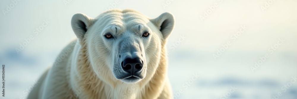 Majestic Polar Bear Gaze in the Arctic Sun A Portrait of Strength and Resilience in a Frozen Landscape Majestic Polar Bear Gaze in the Arctic Sun A Portrait of Strength and Resilience in a Frozen Landscape
