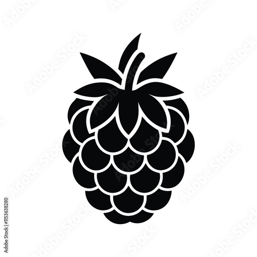 a respberry icon on white background.eps photo