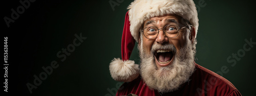 Portrait of a Santa Claus. 