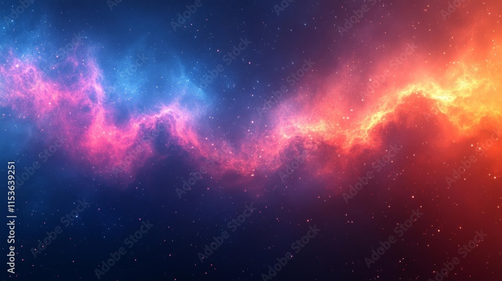 Fototapeta premium Vibrant Galaxy Gradient. Generative AI
